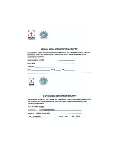 Resin Exchange Coupon